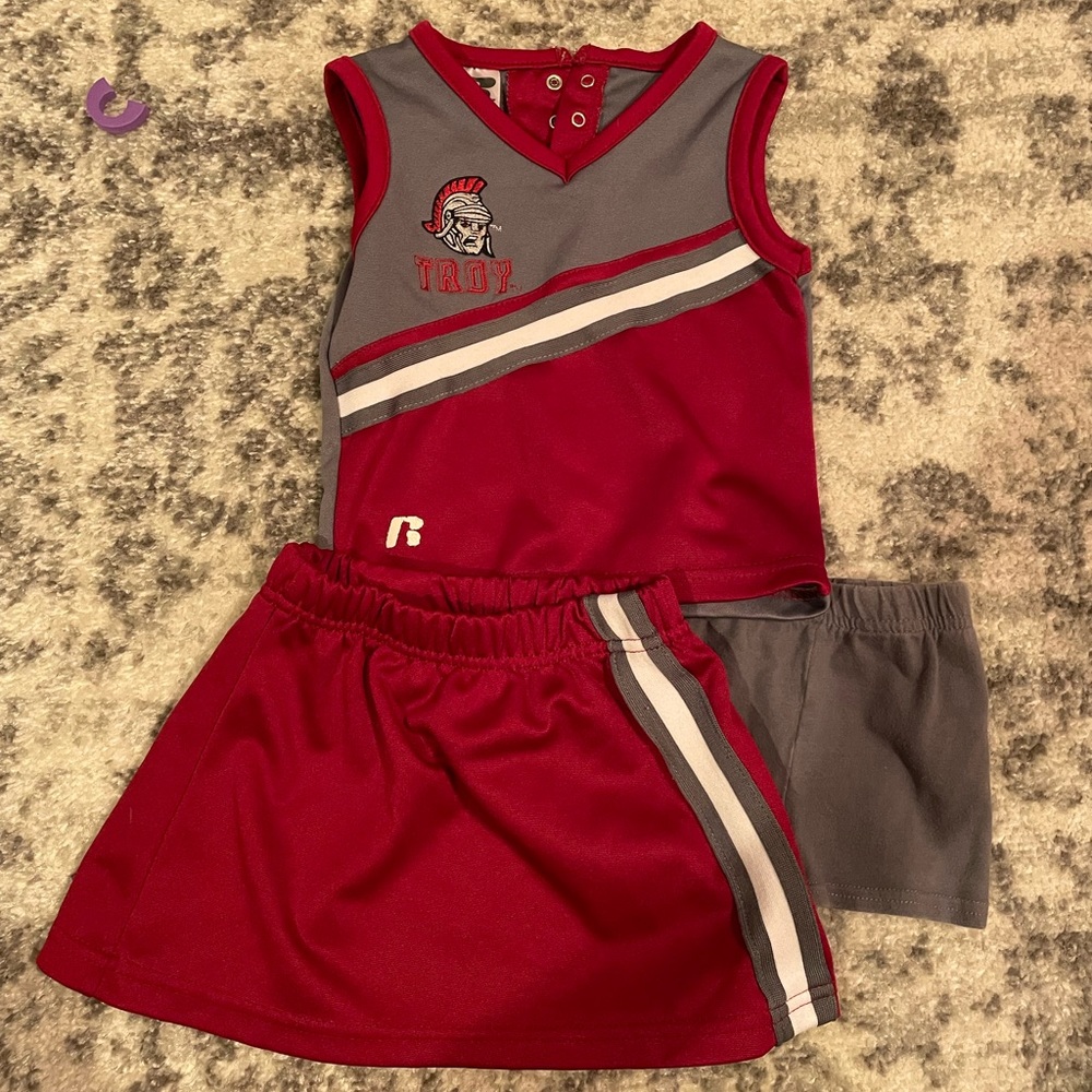2T Troy Univeristy Cheerleader Outfit
